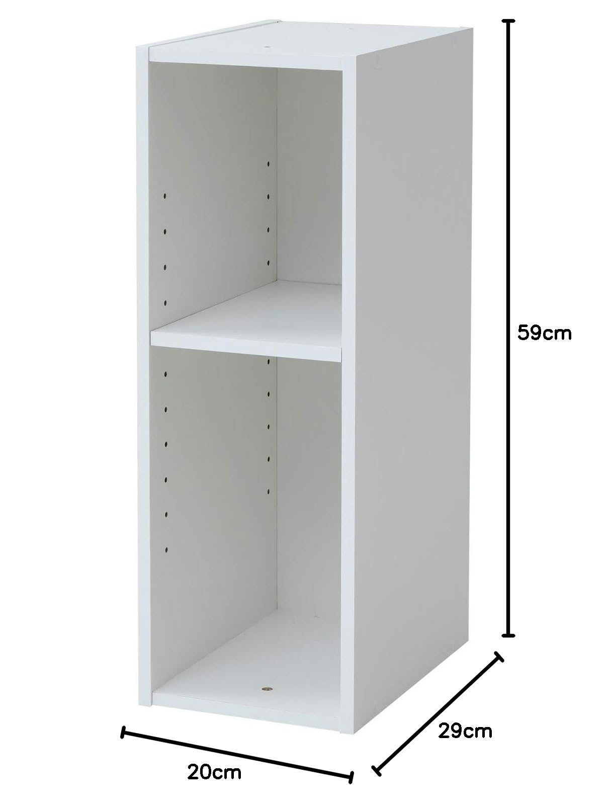 Amazon｜山善(YAMAZEN) ラック (スリム) 幅20cm 2段 A4対応 隙間収納